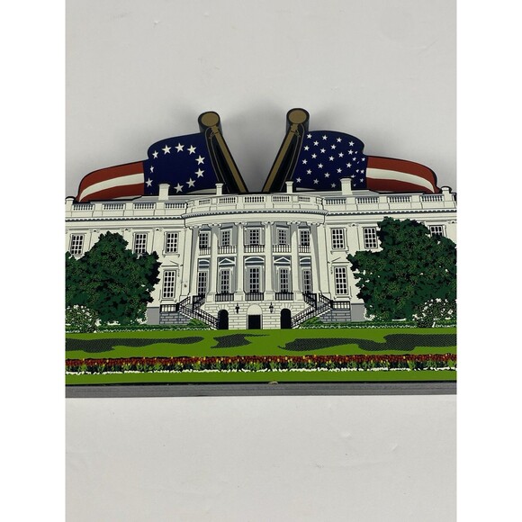 Stella's 2001 White House Wooden Shelf Sitter 9/11 Remembrance *MADE IN THE USA* - Picture 7 of 13